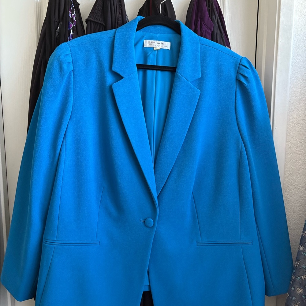 Tahari Vibrant Blue Women's Blazer